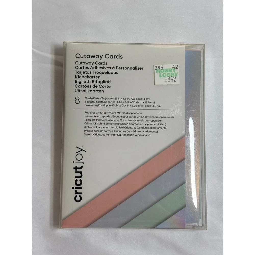 Cricut Joy Insert Cards Foil Transfer Cutaway Cards Bundle R10 4.25x5.5 5 Packs